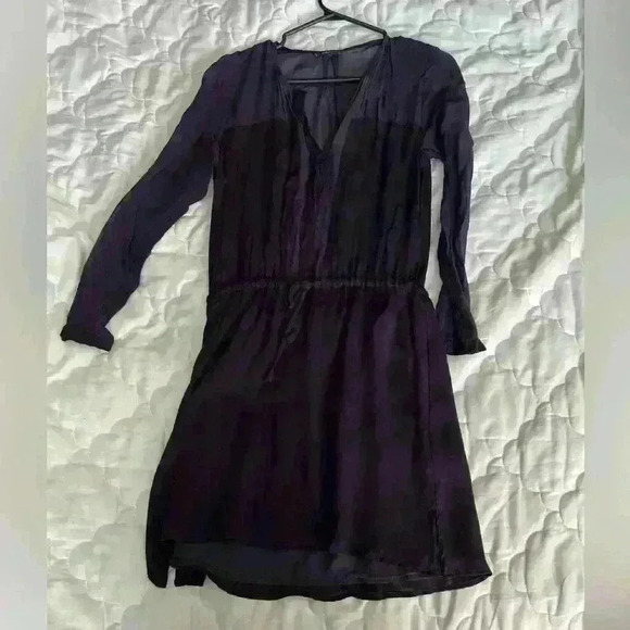 Aritzia Babaton 100% silk purple dress  xs - Picture 3 of 14